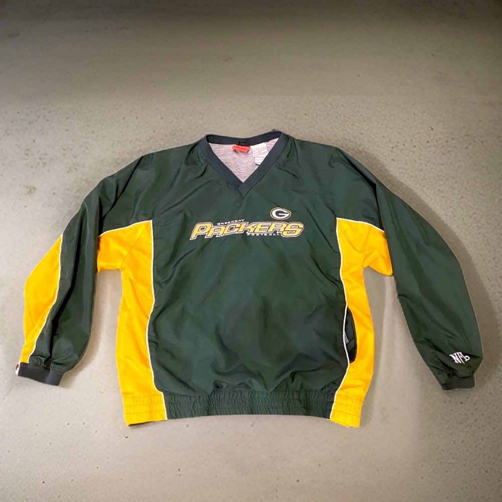 Vintage NFL packers windbreaker crew neck